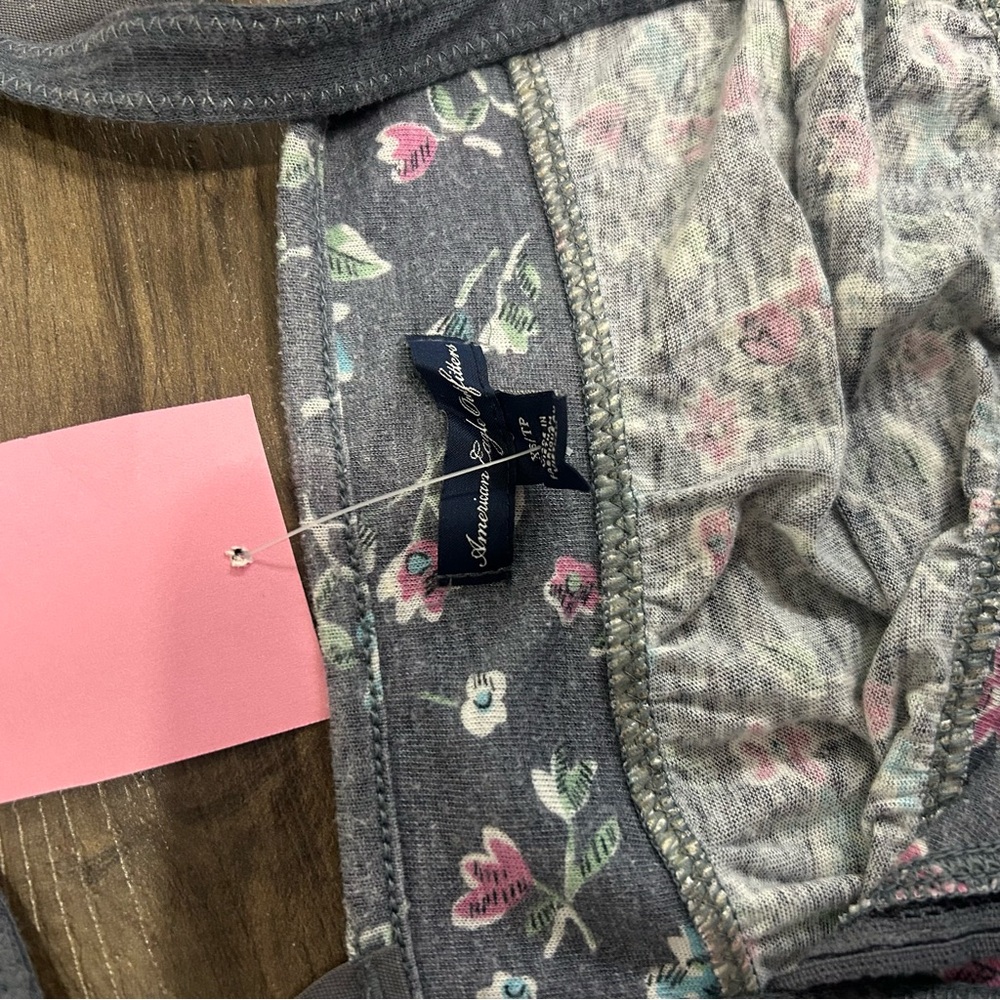 American Eagle Babydoll Floral Print Cami Tank with Adjustable Straps - Picture 4 of 5
